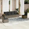Image de vidaXL Salon de jardin résine tressée - Gris