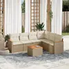 Image de Salon de jardin 7 pcs - Beige