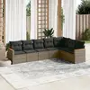 Image de vidaXL Salon de jardin 7 pcs - Gris