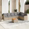 Image de VIDAXL Salon de jardin 8 pcs Beige Résine tressée