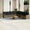 Image de vidaXL Salon de jardin 10 pcs - Gris