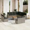 Image de VIDAXL Salon de jardin 12 pcs - Gris