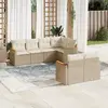 Image de Salon de jardin avec coussins - Beige