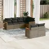 Image de vidaXL Salon de jardin 7 pcs - Gris