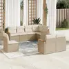 Image de vidaXL Salon de jardin - 8 pièces - Beige