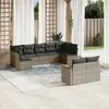 Image de VIDAXL Salon de jardin 9 pcs - Gris