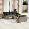 Image de vidaXL Salon de Jardin - 10 Pcs - Gris