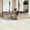 Image de VIDAXL Salon de jardin 12 pièces beige résine tressée