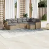 Image de vidaXL Ensemble de jardin 9 pcs avec coussins