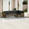 Image de Salon de jardin vidaXL 9 pièces gris
