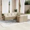 Image de vidaXL Salon de jardin 8 pcs - Beige