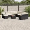 Image de Salon de Jardin vidaXL - Noir Résine Tressée