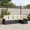 Image de vidaXL Salon de jardin 5 pcs - Noir