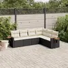 Image de vidaXL Salon de jardin 6 pcs - Noir