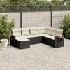 Image de VIDAXL Salon de jardin 7 pcs avec coussins - Noir