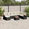 Image de Salon de jardin VIDAXL - 9 pcs - Noir