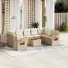 Image de vidaXL Salon de jardin 10 pcs - Beige