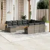 Image de VIDAXL Salon de jardin 11 pcs - Gris