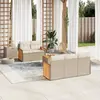 Image de Salon de jardin VidaXL - Beige - Résine tressée