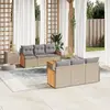 Image de vidaXL Salon de jardin 7 pcs beige