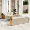 Image de vidaXL Salon de jardin 8 pcs - Beige