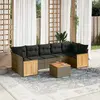 Image de vidaXL Salon de jardin 8 pcs - Gris