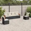 Image de VIDAXL Salon jardin modulaire 6 pcs - Noir résine tressée