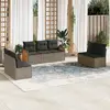 Image de vidaXL Salon de jardin 7 pcs - Gris