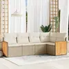 Image de VIDAXL Salon de jardin 5 pcs - Beige