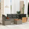 Image de vidaXL Salon de Jardin 6 pcs - Gris