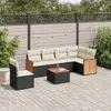 Image de Salon de jardin 7 pcs vidaXL - Résine tressée noire