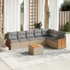 Image de Vidaxl Salon de jardin 8 pcs - Beige résine tressée
