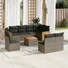 Image de VIDAXL Salon de jardin 9 pcs avec coussins - Gris