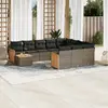 Image de VIDAXL Salon de jardin 11 pcs - Gris
