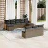 Image de VIDAXL Salon de jardin 10 pcs - Gris
