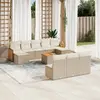 Image de vidaXL Salon de jardin avec rangement - Beige
