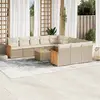 Image de vidaXL Salon de jardin 12 pcs - Beige