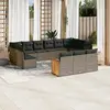 Image de vidaXL Salon de jardin - 13 pièces - Gris