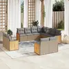 Image de VIDAXL Salon de jardin 11 pcs avec coussins - Beige