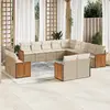 Image de VIDAXL Salon de jardin - 13 pièces - Beige