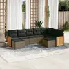 Image de vidaXL Salon de jardin 9 pcs - Gris