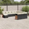 Image de Salon de jardin VidaXL - 12 pièces - Noir