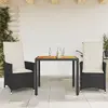 Image de VidaXL - Bistro 3 Pièces - Résine Tressée Noir