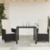 Image de vidaXL Ensemble de bistro 3 pcs - Noir