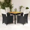Image de vidaXL 5 pcs Noir