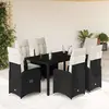 Image de vidaXL Ensemble bistro jardin Noir