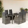 Image de vidaXL - Gris Poly rotin