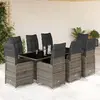Image de VIDAXL Ensemble de Bistro de Jardin 9 Pièces Gris