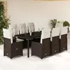 Image de VIDAXL Bistro marron poly rotin