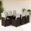 Image de Ensemble de bistro de jardin 9 pcs - Marron